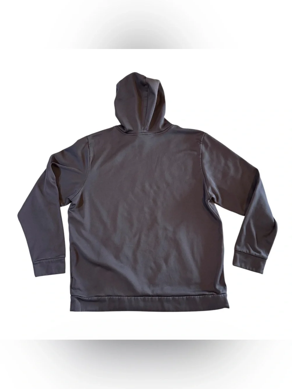 The North Face Men’s XXL Gray Blue Logo Polyester Fleece Pullover Hoodie